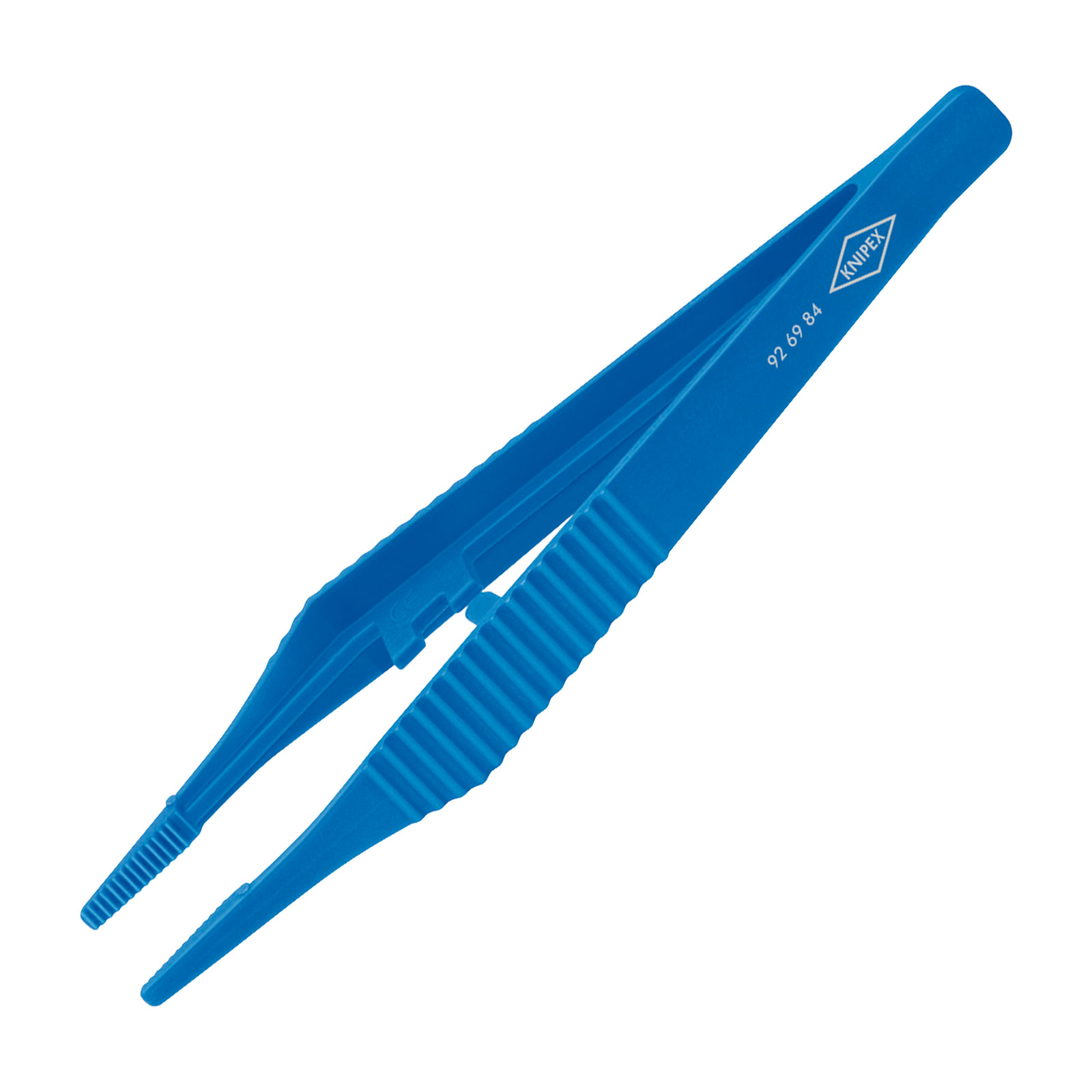 thumbnail image 2 of Knipex 92 94 91 Cross-Over Tweezers – Precision Trapezoidal Tips With Fine Serration For Holding Small Parts 2 of 11