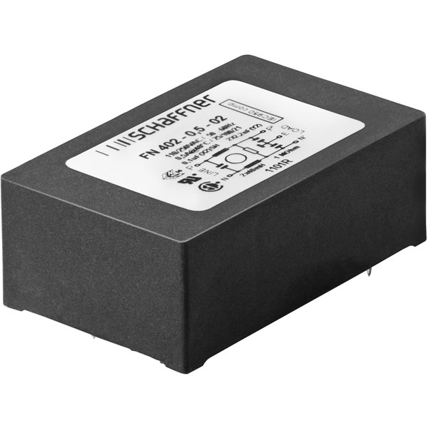 Schaffner EMC FN 402-0.5-02 0.5A PCB Mount Filter