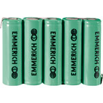 Emmerich 255057 NiMH AA 6V ZLF 1500mAh 5-Cell Rechargeable Battery Pack