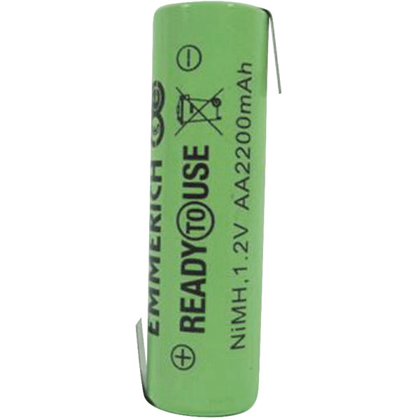 Emmerich 255065 NiMH AA 1.2V 2200mAh ZLF Ready To Use Rechargeable...