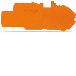 WAGO 2016-7792 1mm End and Intermediate Plate for 2016-7700 Series Orange