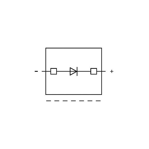 WAGO 2002-800/1000-410 Diode 5.2mm Carr. T-block for 2002 Srs. Grey ...