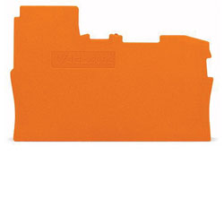 WAGO 2002-7292 0.8mm End and Intermediate Plate for 2002-7211/7214 Orange