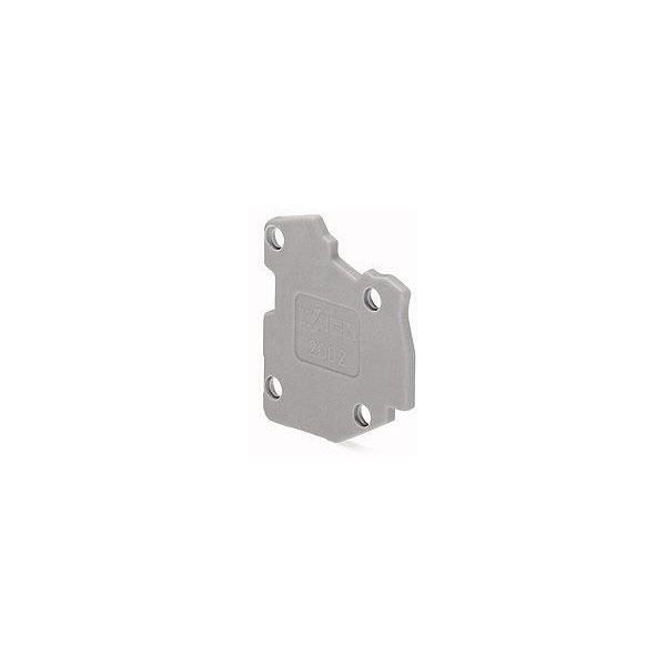  2002-541 Modular TOPJOB®S Connector End Plate for 2002 Series Grey