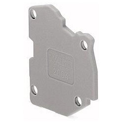 WAGO 2004-541 Modular TOPJOB®S Connector 1.5mm End Plate for 2004 Series Grey