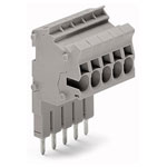 WAGO 2002-556 6-pole 5.2mm Connector Strip Grey AWG 22-12