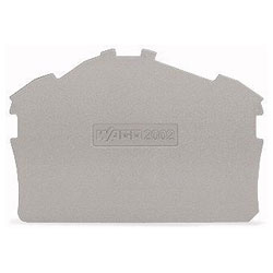 WAGO 2002-6391 0.8mm End and Intermediate Plate for 2002-6300 Series Grey