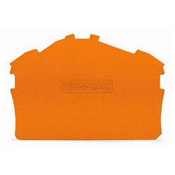 WAGO 2002-6392 0.8mm End and Intermediate Plate for 2002-6300 Series Orange