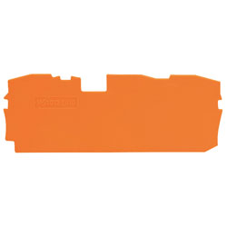 WAGO 2010-1392 1mm End & Internal Plate 2010-1300 Terminal Blocks Orange