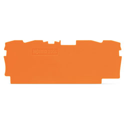 WAGO 2004-1492 1mm End and Intermediate Plate for 2004-1400 Series Orange