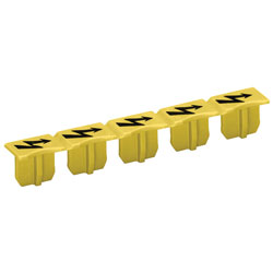 WAGO 2006-115 5 Piece High Voltage Warning Marker for 2006 Series Yellow