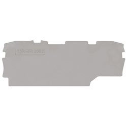 WAGO 2002-1991 1mm End and Intermediate Plate for 2002 Series Grey