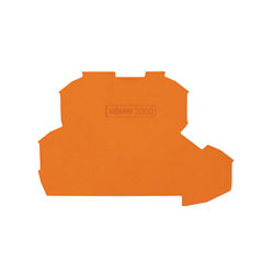 WAGO 2000-2292 0.7mm End and Intermediate Plate for 2000 Series Orange