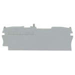 WAGO 2002-1291 0.8mm End and Intermediate Plate for 2001-1200 Series Grey