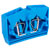 WAGO 264-304 2 Conductor Fixing Flanges End Terminal Block Blue