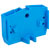 WAGO 264-304 2 Conductor Fixing Flanges End Terminal Block Blue