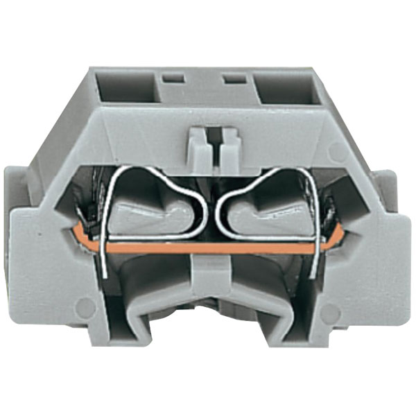  261-331 4 Conductor Fixing Flanges Terminal Block Grey