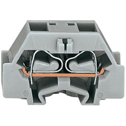 WAGO 261-331 4 Conductor Fixing Flanges Terminal Block Grey