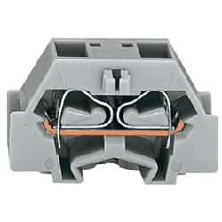 WAGO 261-344 4 Conductor Snap In Terminal Block Blue