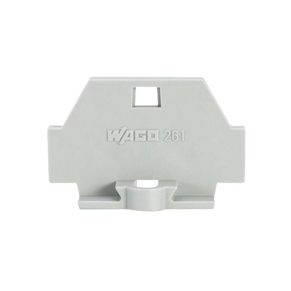 Wago 261-361 1.5mm² End Plate Fixing Flanges 261 Series Grey