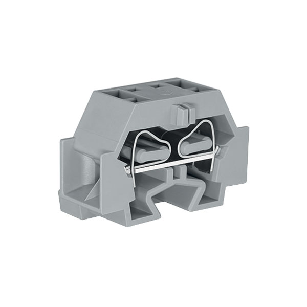  262-331 4 Conductor Fixing Flanges Terminal Block Grey
