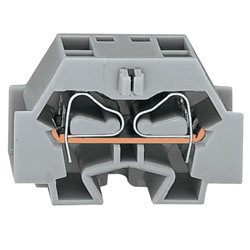 WAGO 262-351 4 Conductor End Terminal Block Grey AWG28-12