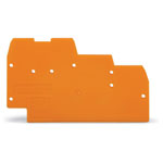 WAGO 270-321 1mm End & Inner plate for 3-Deck 3-Cndtr. T-Blocks Orange
