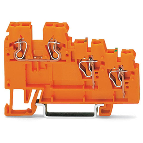  270-586 Cct. 2 Actuator 3-Cndtr. Supply Terminal Block Orange AWG28-12