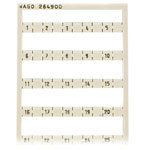 WAGO 264-900 5mm 100 Markers Mini WSB Marking System 1 to 46 264 Ser White