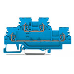 WAGO 279-504 N/L Double Deck 4-Cndtr. Through Terminal Block Blue AWG28-16