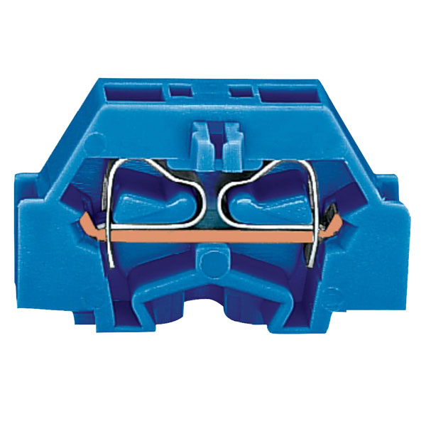 WAGO 261-304 2 Conductor Fixing Flanges Terminal Block Blue WAGO 261-304 2 Conductor Fixing Flanges Terminal Block Blue