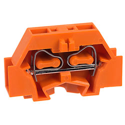 WAGO 261-306 2 Conductor Fixing Flanges Terminal Block Orange