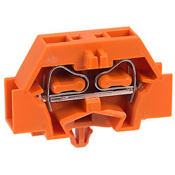 WAGO 261-316 2 Conductor Snap In Terminal Block Orange