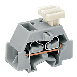 WAGO 261-356/332-000 2-Conductor Push Btn. Terminal Block Orange AWG28-14