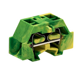 WAGO 261-357 2 Conductor Terminal Block Green-yellow AWG28-14