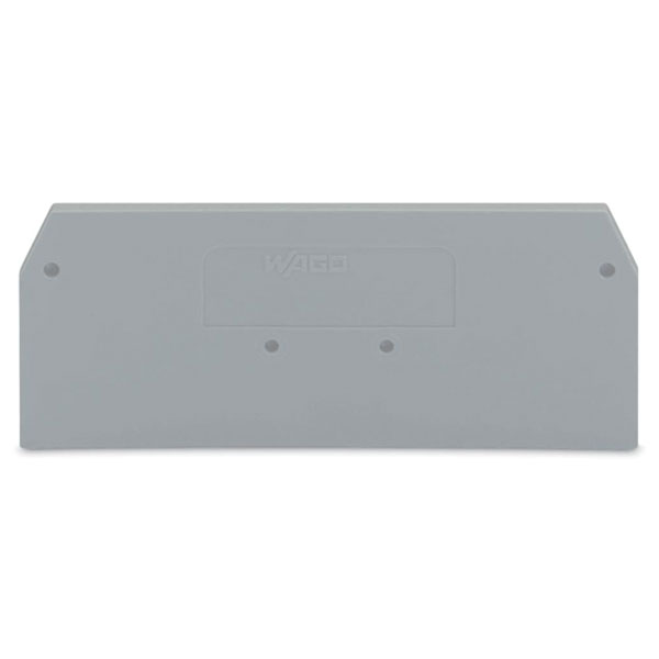  279-308 2 x 62.5mm End and intermediate plate for 279-600 Series Grey