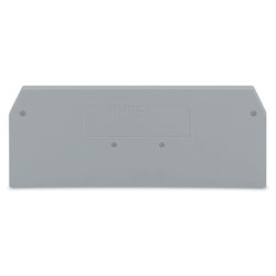 WAGO 279-308 2 x 62.5mm End and intermediate plate for 279-600 Series Grey