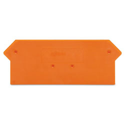 WAGO 279-317 2 x 68mm End and intermediate plate for 279 Series Orange