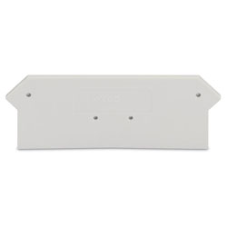 WAGO 279-318 2 x 68mm End and intermediate plate for 279 Series Light grey