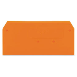 WAGO 279-328 2 x 52mm End and intermediate plate for 279 Series Orange