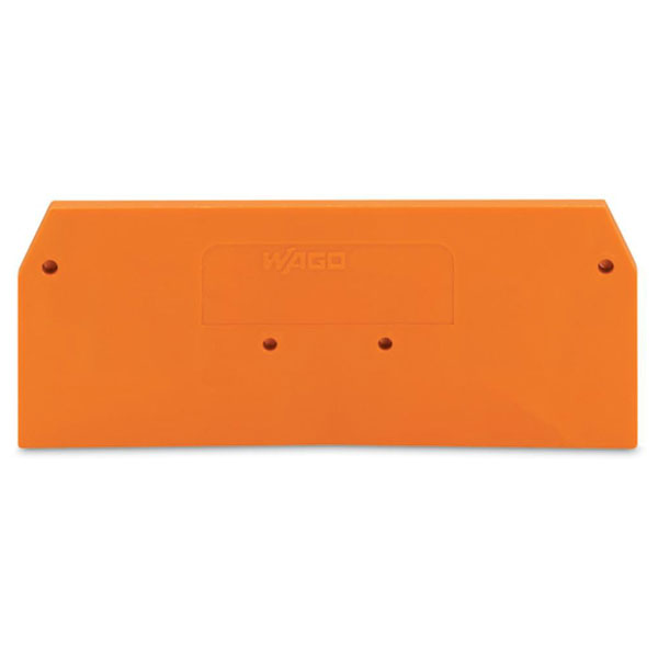  279-339 2 x 62.5mm End and intermediate plate for 279 Series Orange