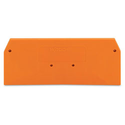 WAGO 279-339 2 x 62.5mm End and intermediate plate for 279 Series Orange