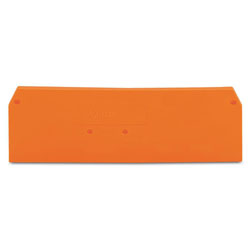 WAGO 279-346 2 x 73mm End and intermediate plate for 279 Series Orange