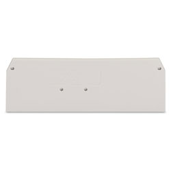 WAGO 279-348 2 x 73mm End and intermediate plate for 279 Series Light grey