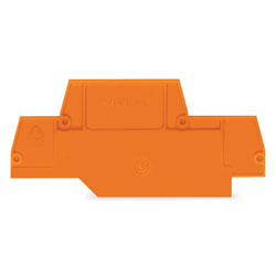 WAGO 279-519 2mm End & Inner plate for 279 Series Double Deck Orange