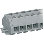 WAGO 260-252 2-way 4 Conductor Snap In Terminal Strip Grey AWG28-16