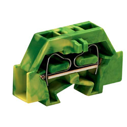 WAGO 261-327 2 Conductor Terminal Block Green-yellow AWG28-14