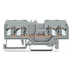 WAGO 280-833 5mm 4-conductor Through Terminal Block Grey