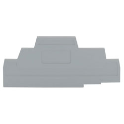 WAGO 280-303 2.5mm Triple Deck End and Intermediate Plate for 280-549 Grey