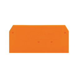 WAGO 280-309 2.5mm 2-cond. Disc. End & Interm. Plate for 280-912 Orange